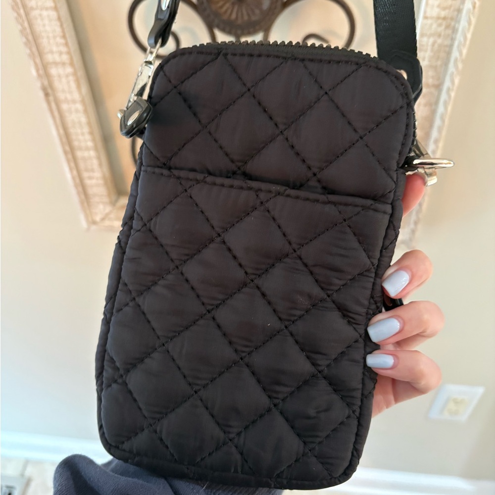 Quilted Black Crossbody Bag - Picture 3 of 3